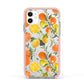 Lemons and Oranges Apple iPhone 11 in White with Pink Impact Case