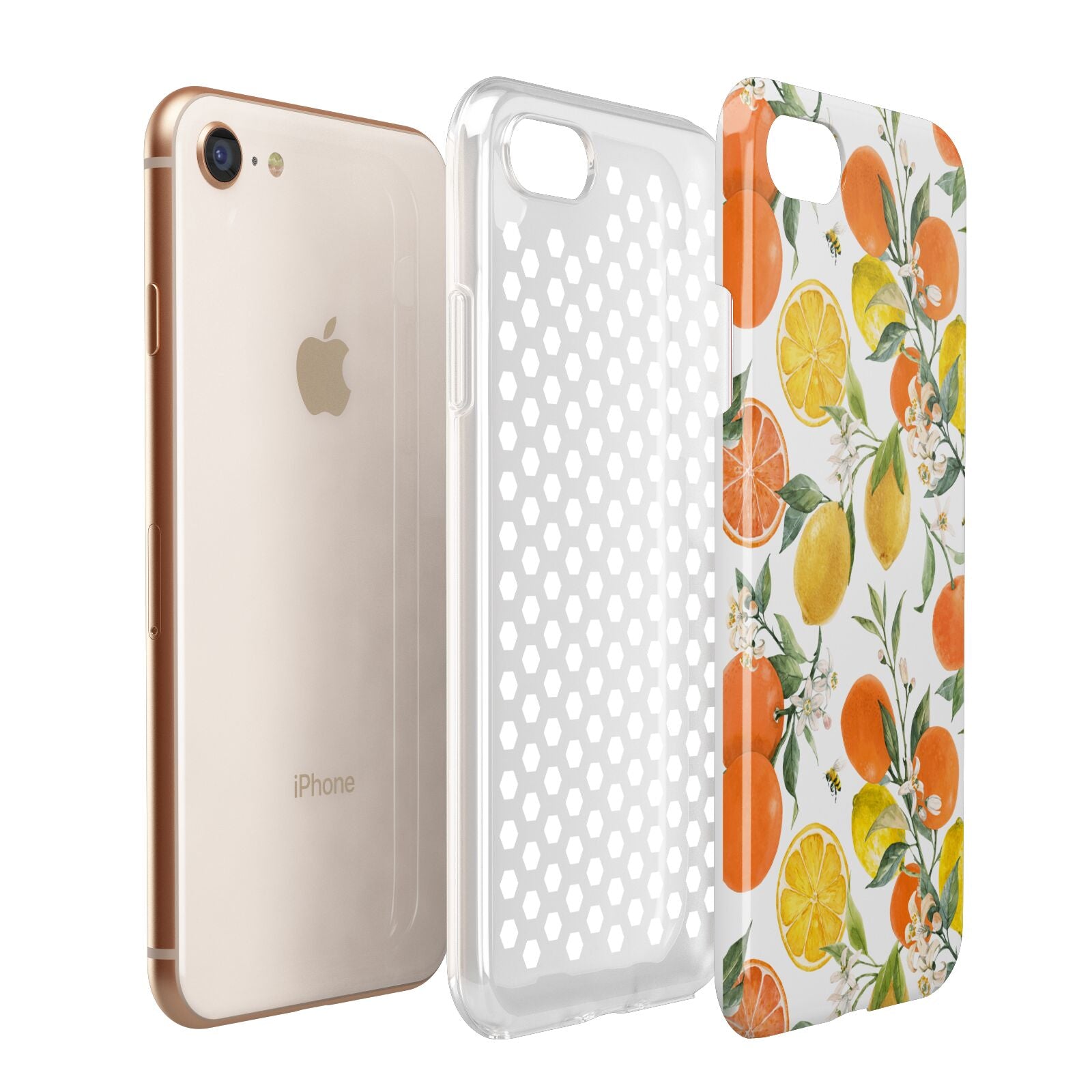Lemons and Oranges Apple iPhone 7 8 3D Tough Case Expanded View