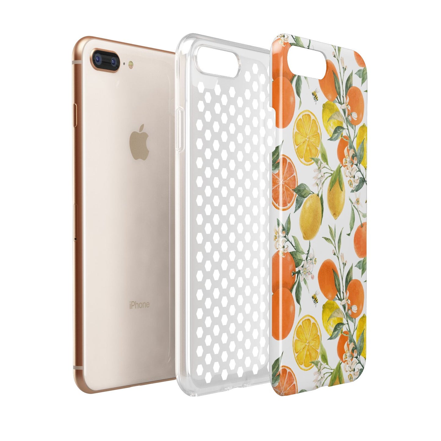Lemons and Oranges Apple iPhone 7 8 Plus 3D Tough Case Expanded View