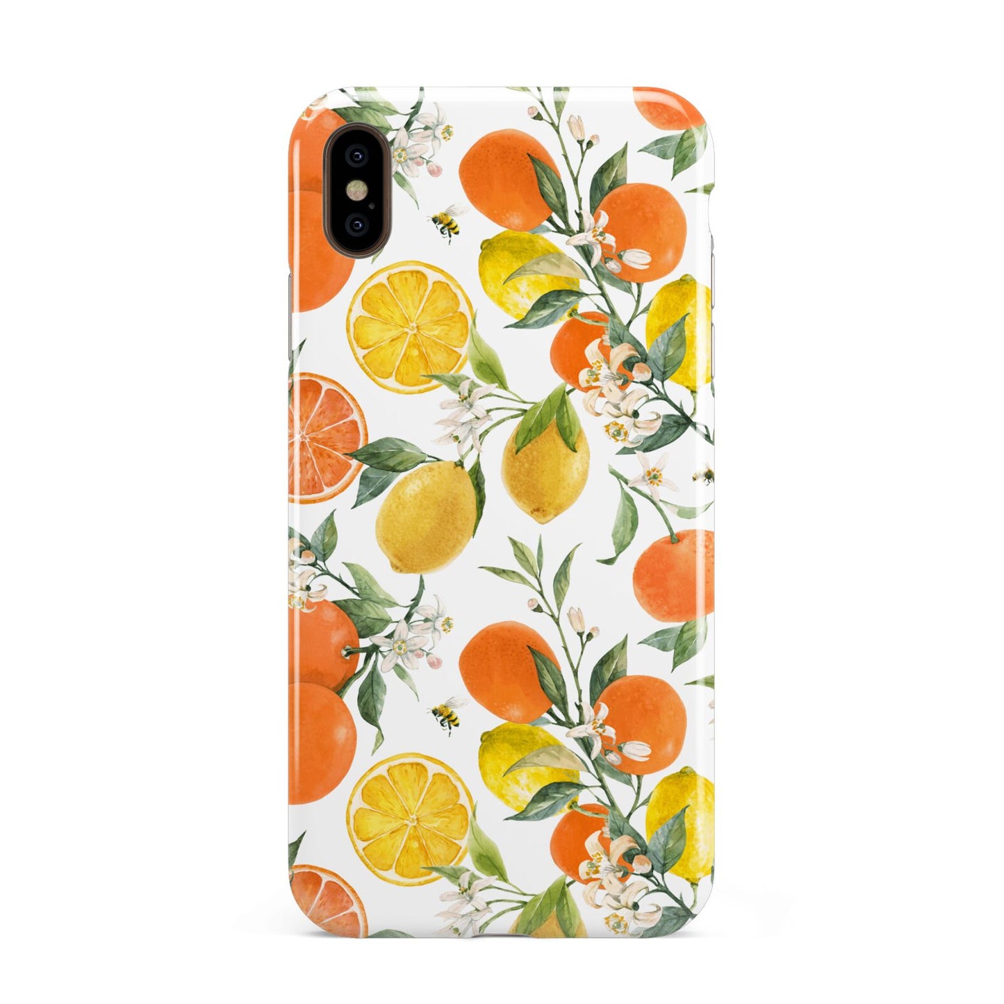 Lemons and Oranges Apple iPhone Xs Max 3D Tough Case