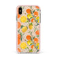 Lemons and Oranges Apple iPhone Xs Max Impact Case Pink Edge on Gold Phone