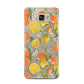 Lemons and Oranges Samsung Galaxy A5 2016 Case on gold phone