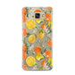Lemons and Oranges Samsung Galaxy A7 2016 Case on gold phone