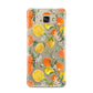 Lemons and Oranges Samsung Galaxy A9 2016 Case on gold phone
