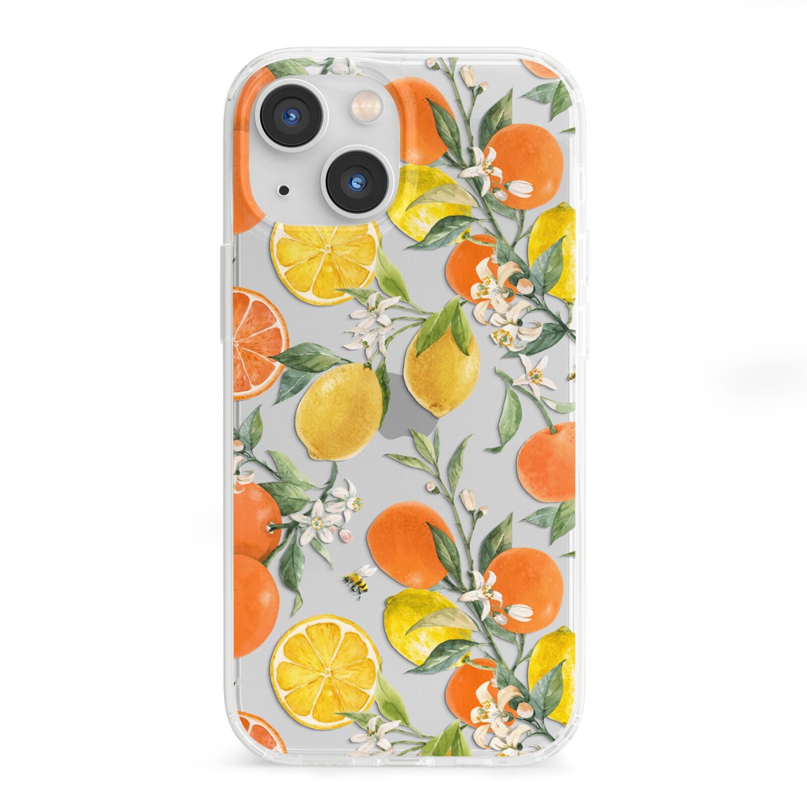 Lemons and Oranges iPhone 13 Mini Clear Bumper Case