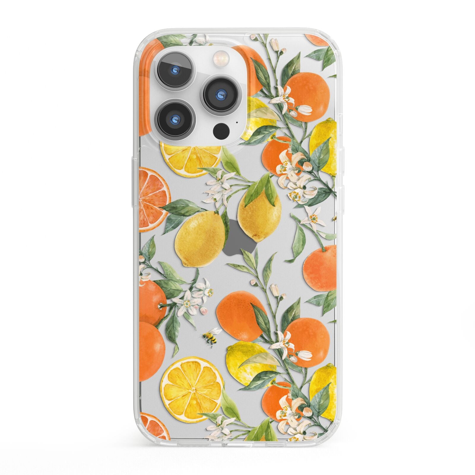 Lemons and Oranges iPhone 13 Pro Clear Bumper Case