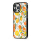 Lemons and Oranges iPhone 13 Pro Max Black Impact Case Side Angle on Silver phone