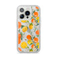 Lemons and Oranges iPhone 14 Pro Glitter Tough Case Silver