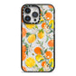 Lemons and Oranges iPhone 14 Pro Max Black Impact Case on Silver phone