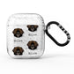 Leonberger Icon with Name AirPods Glitter Case