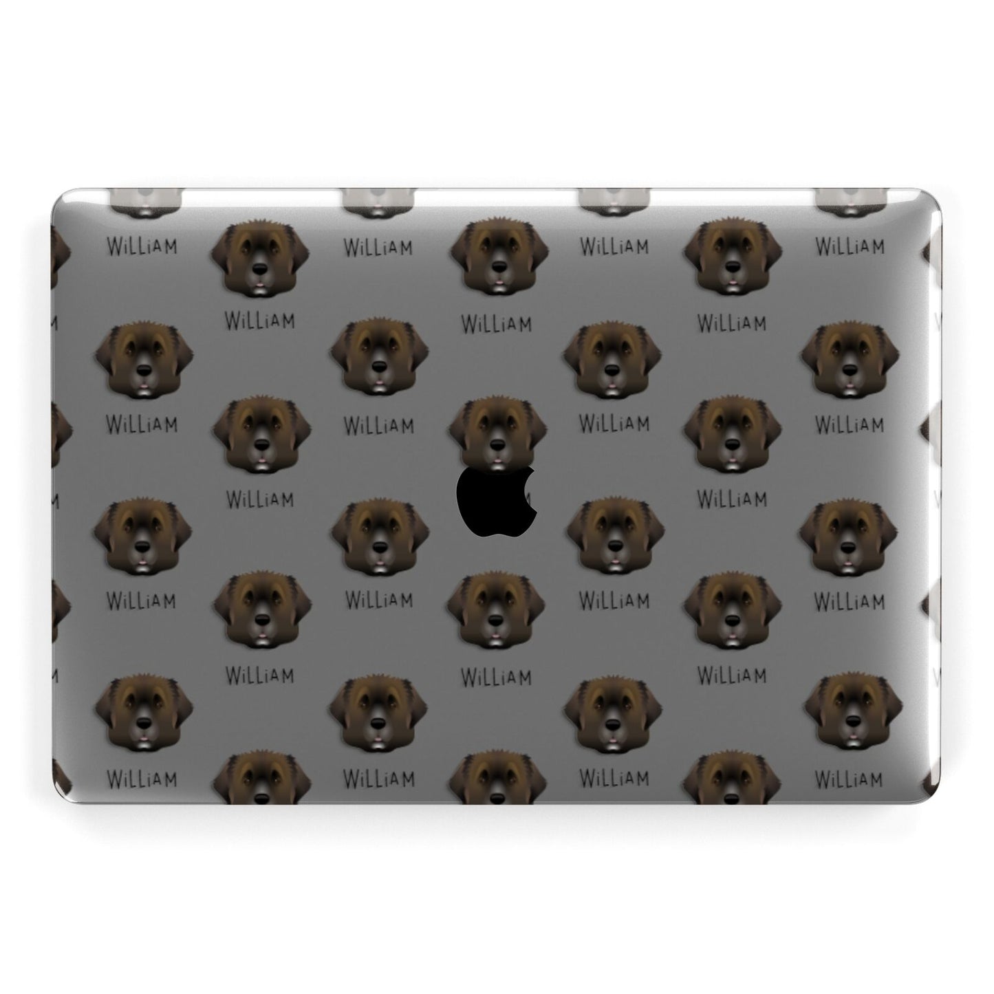 Leonberger Icon with Name Apple MacBook Case