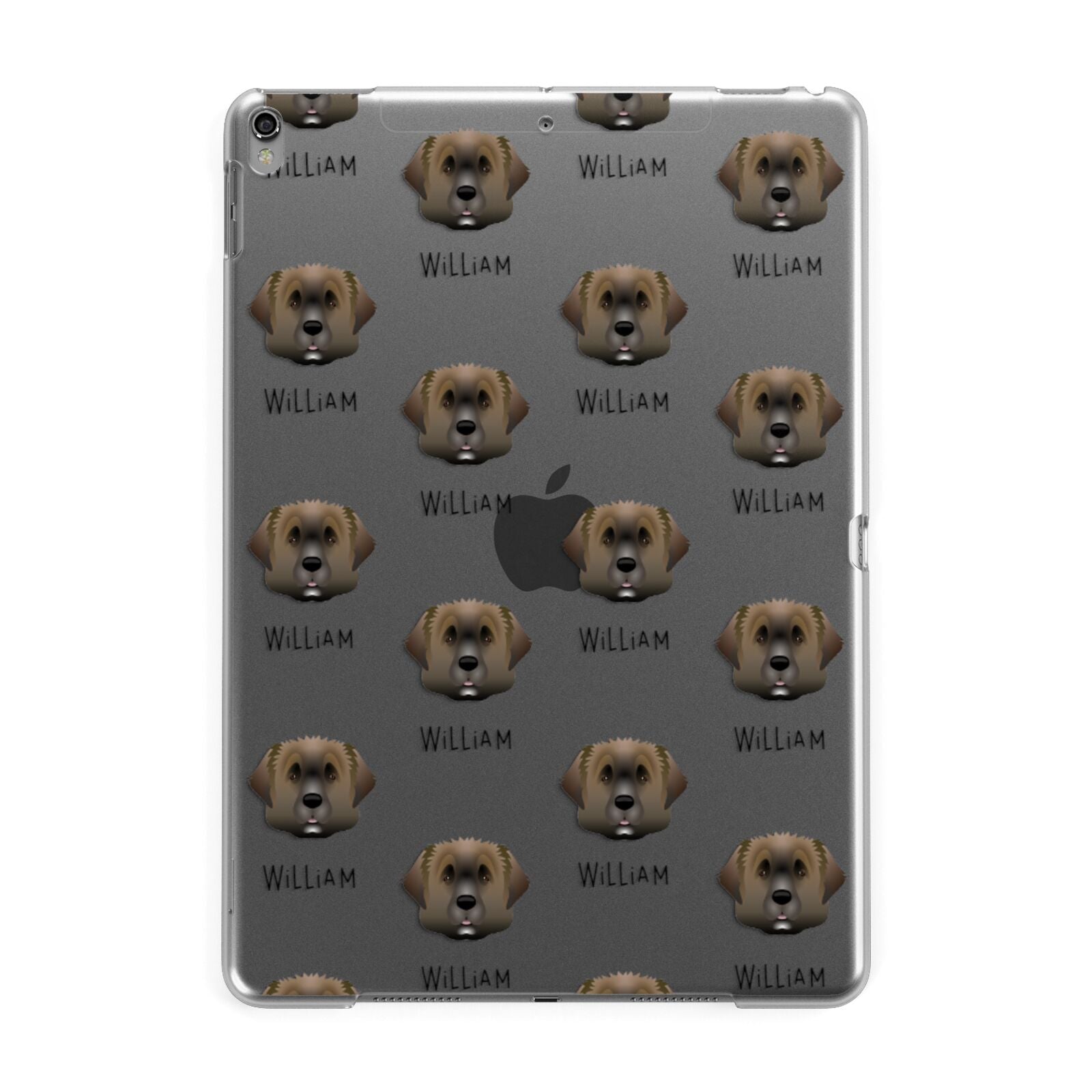 Leonberger Icon with Name Apple iPad Grey Case