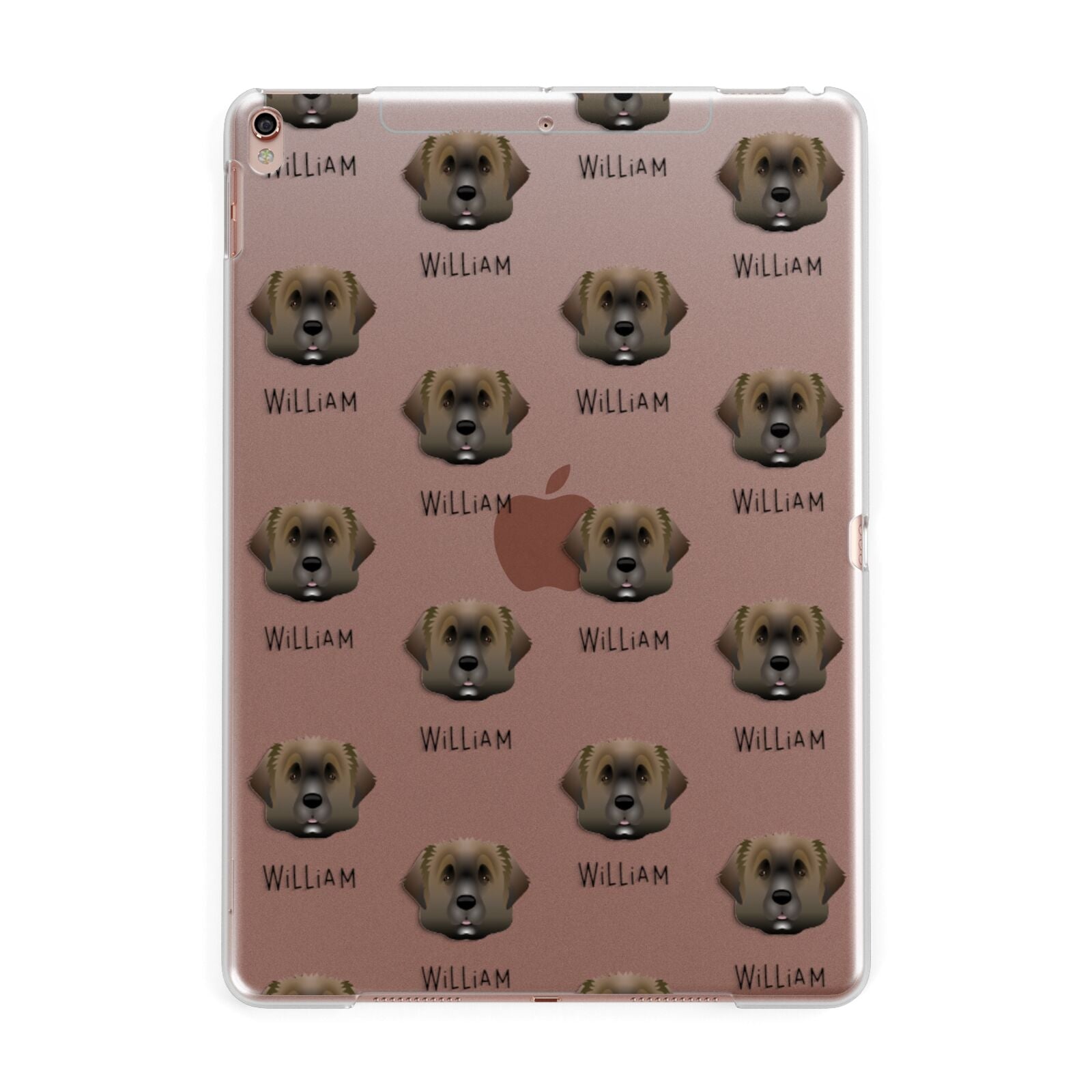Leonberger Icon with Name Apple iPad Rose Gold Case