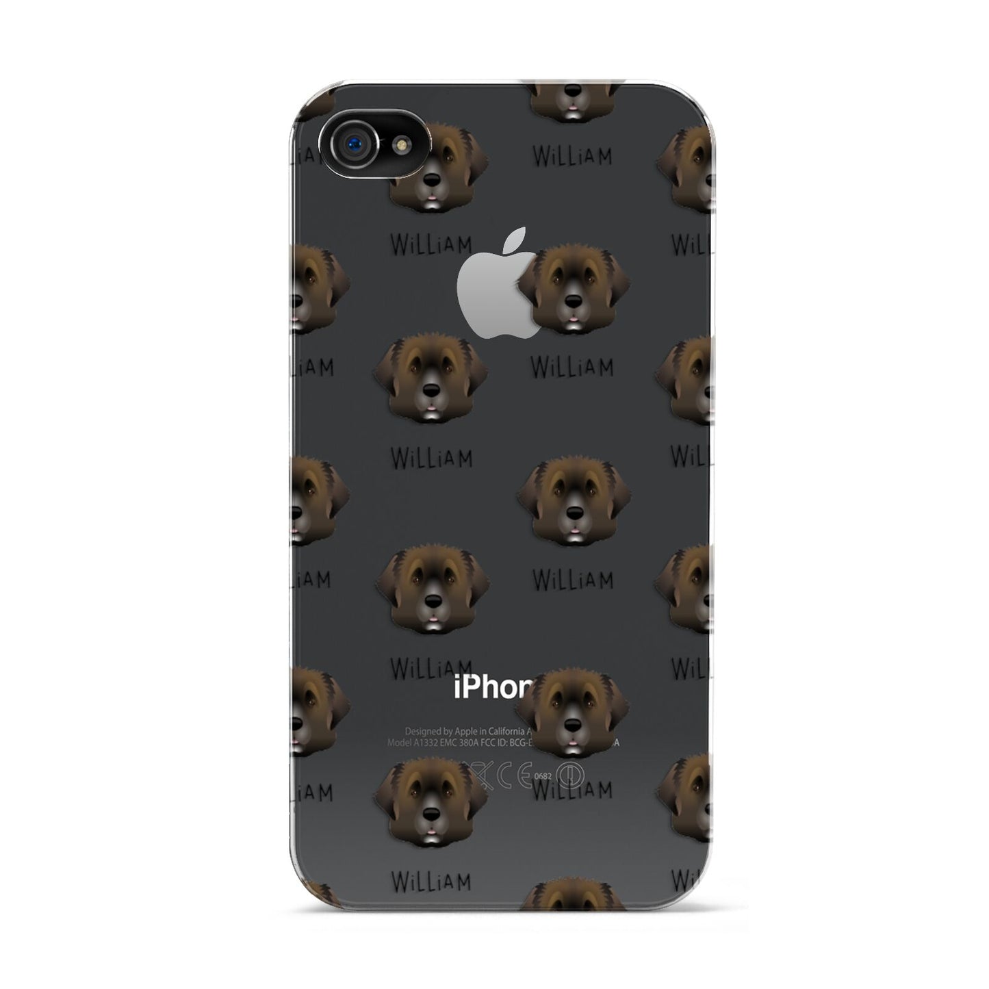 Leonberger Icon with Name Apple iPhone 4s Case