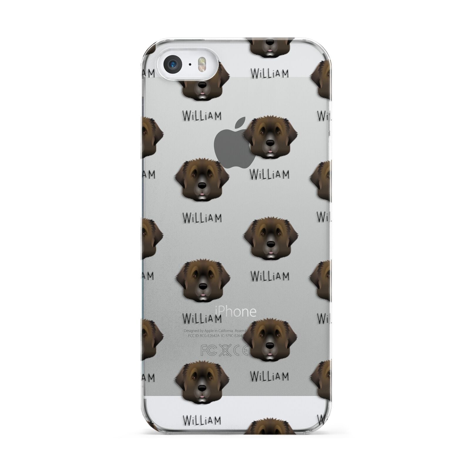 Leonberger Icon with Name Apple iPhone 5 Case