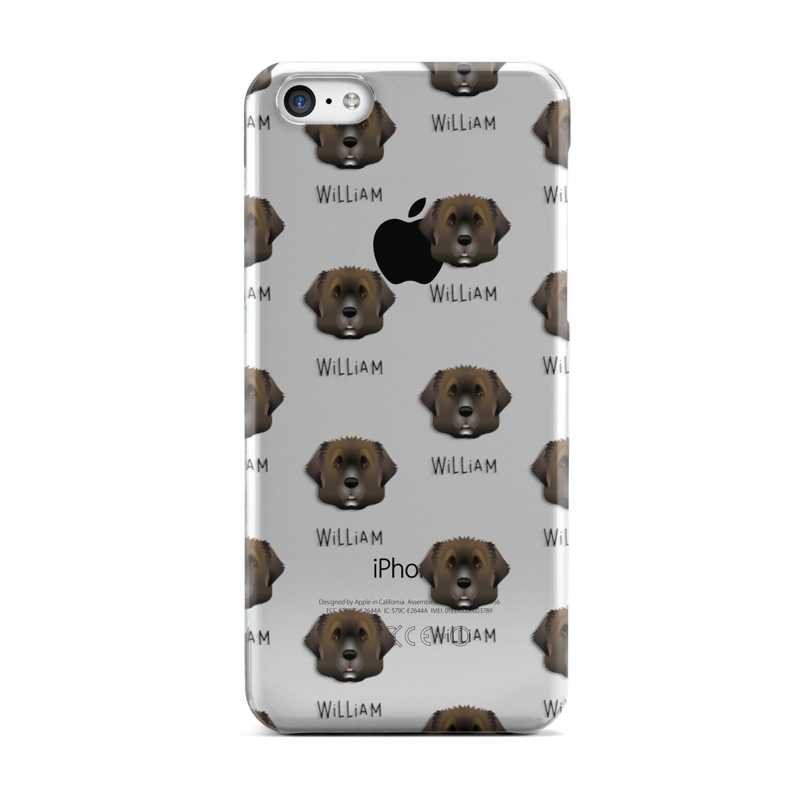 Leonberger Icon with Name Apple iPhone 5c Case