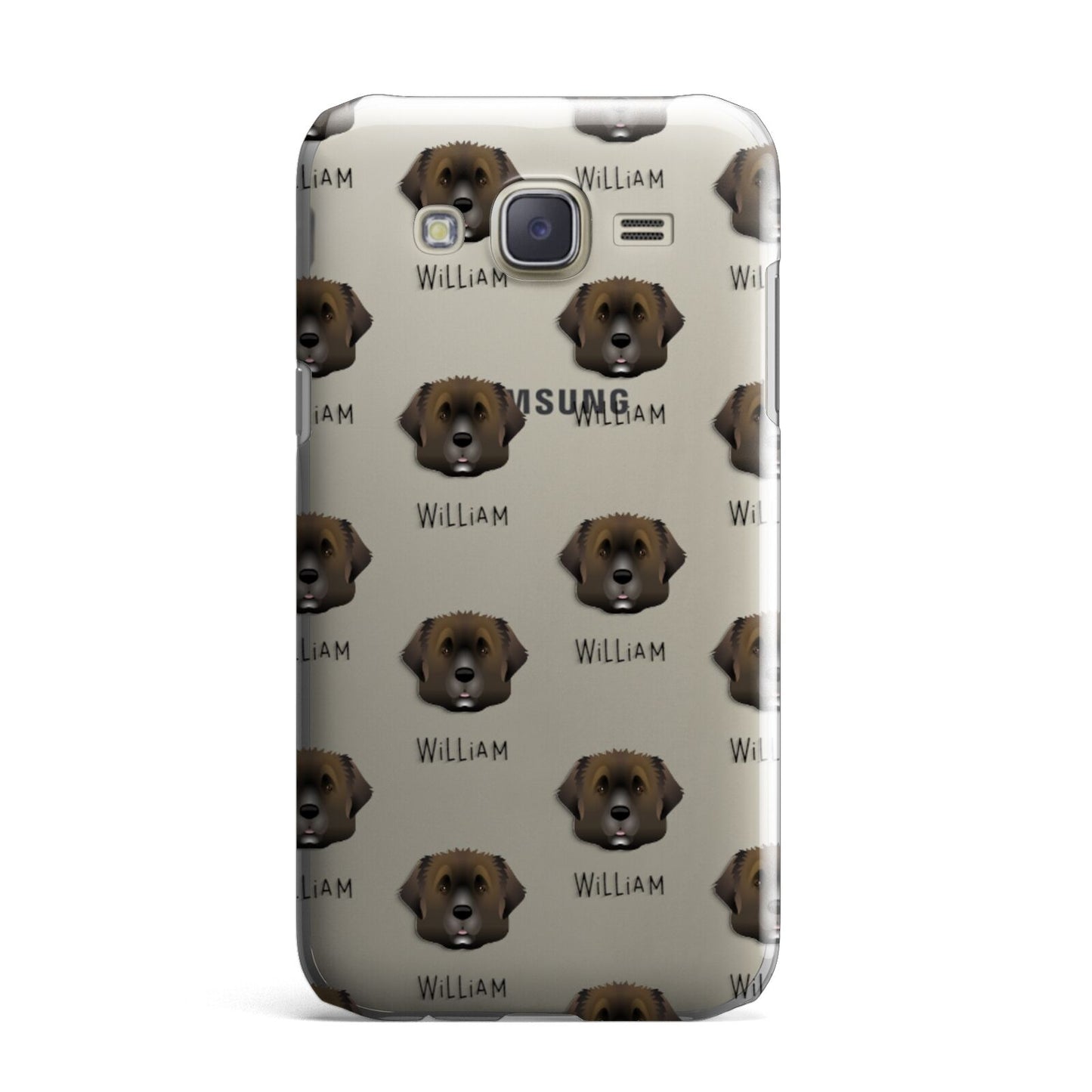 Leonberger Icon with Name Samsung Galaxy J7 Case