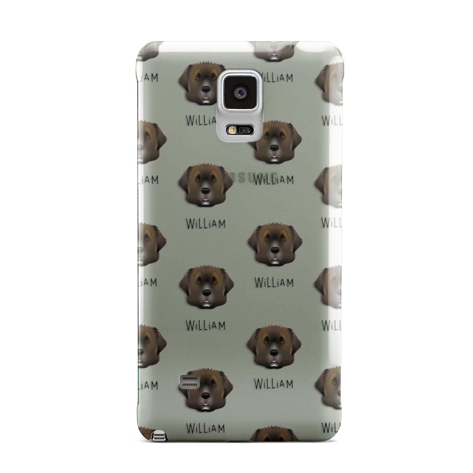 Leonberger Icon with Name Samsung Galaxy Note 4 Case