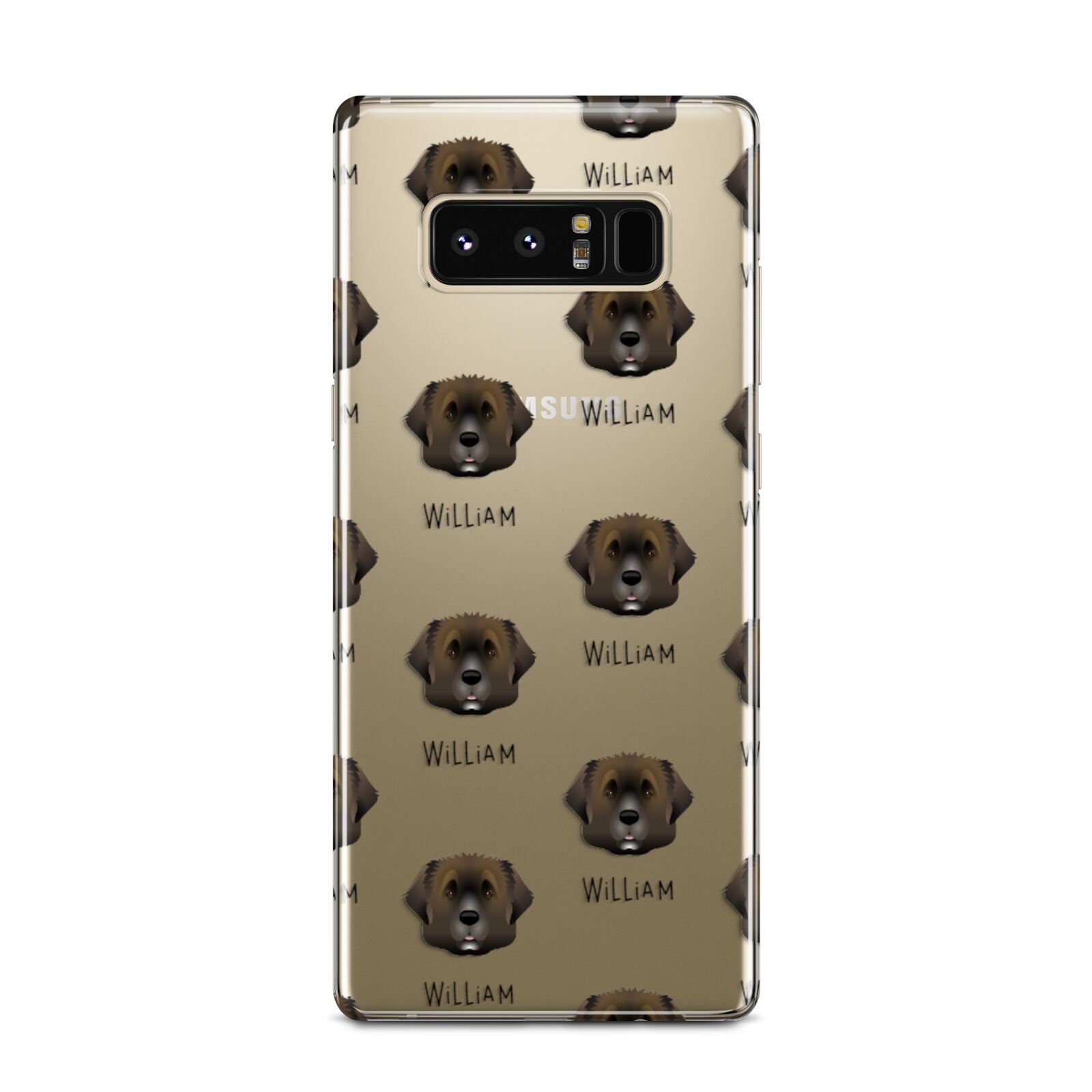 Leonberger Icon with Name Samsung Galaxy Note 8 Case