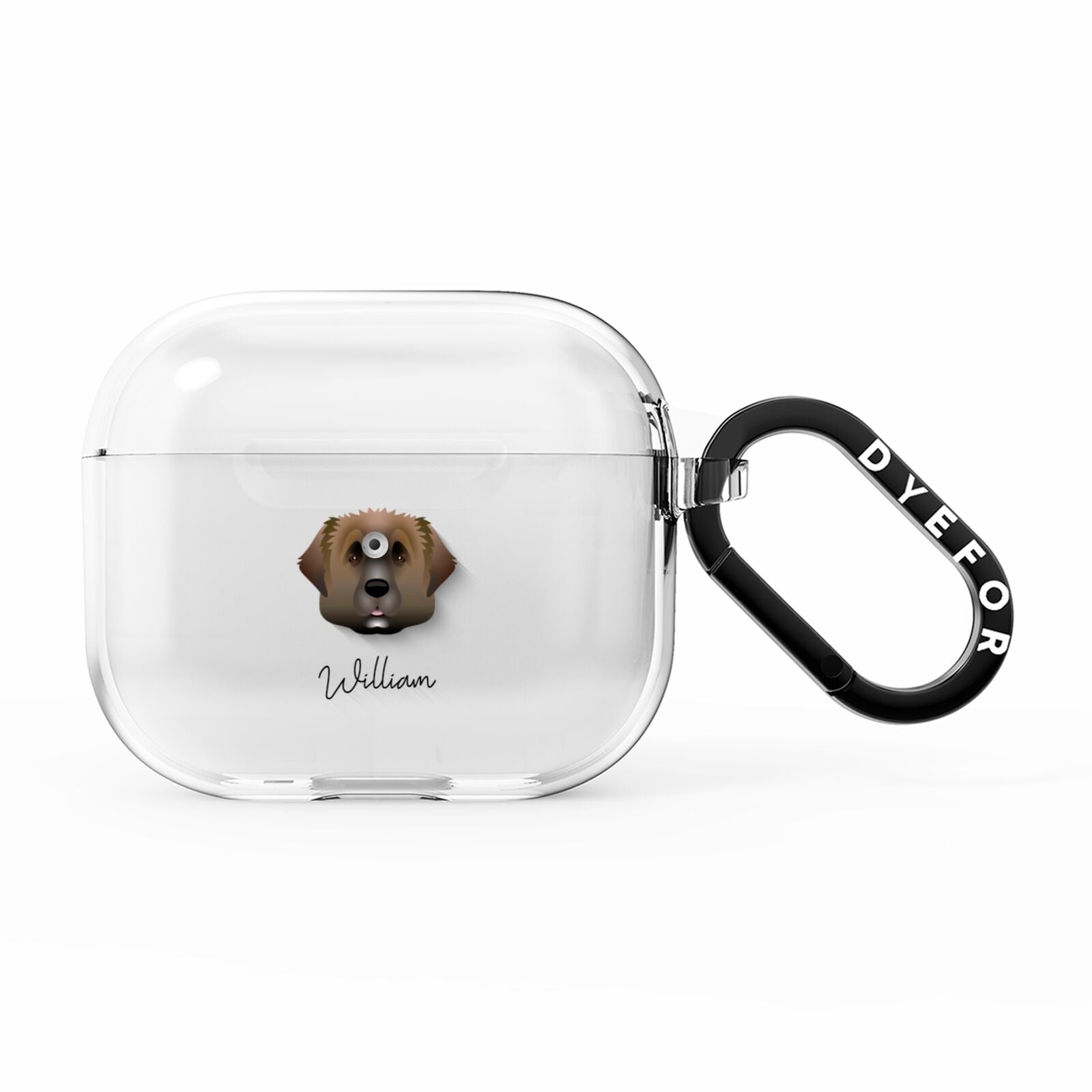 Leonberger Personalised AirPods Clear Case 3rd Gen