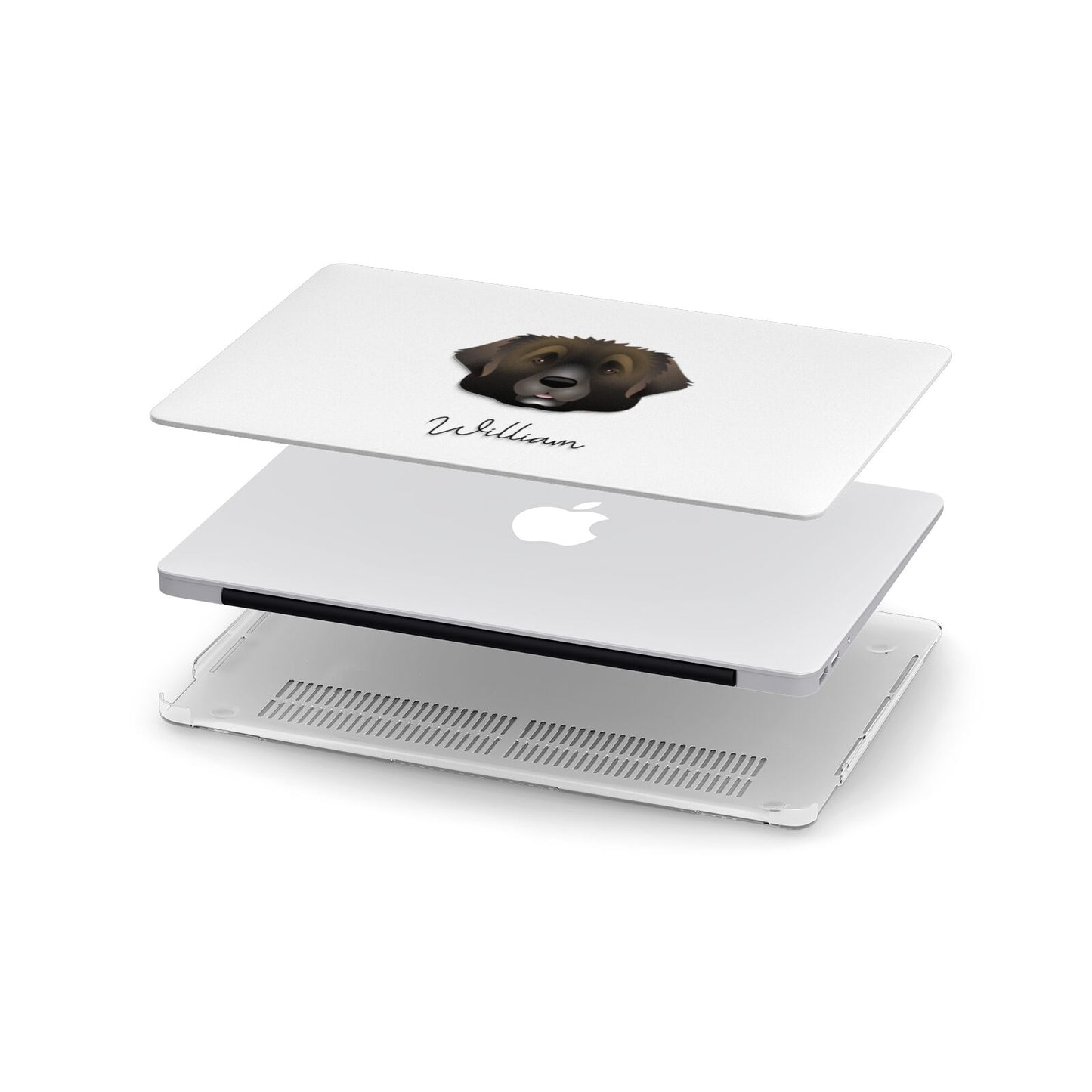 Leonberger Personalised Apple MacBook Case in Detail
