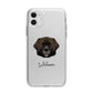 Leonberger Personalised Apple iPhone 11 in White with Bumper Case