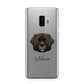 Leonberger Personalised Samsung Galaxy S9 Plus Case on Silver phone