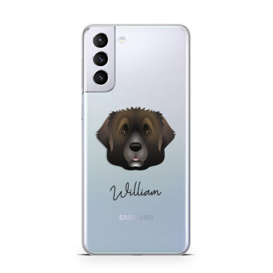 Leonberger Personalised Samsung S21 Plus Phone Case