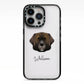 Leonberger Personalised iPhone 13 Pro Black Impact Case on Silver phone