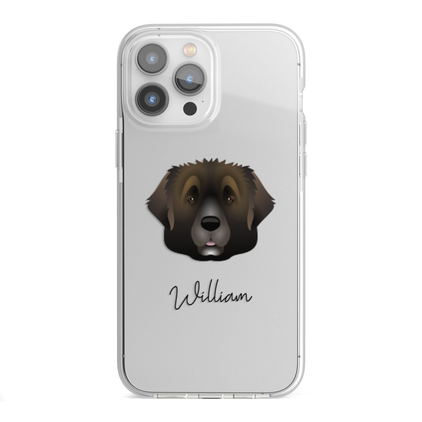 Leonberger Personalised iPhone 13 Pro Max TPU Impact Case with White Edges