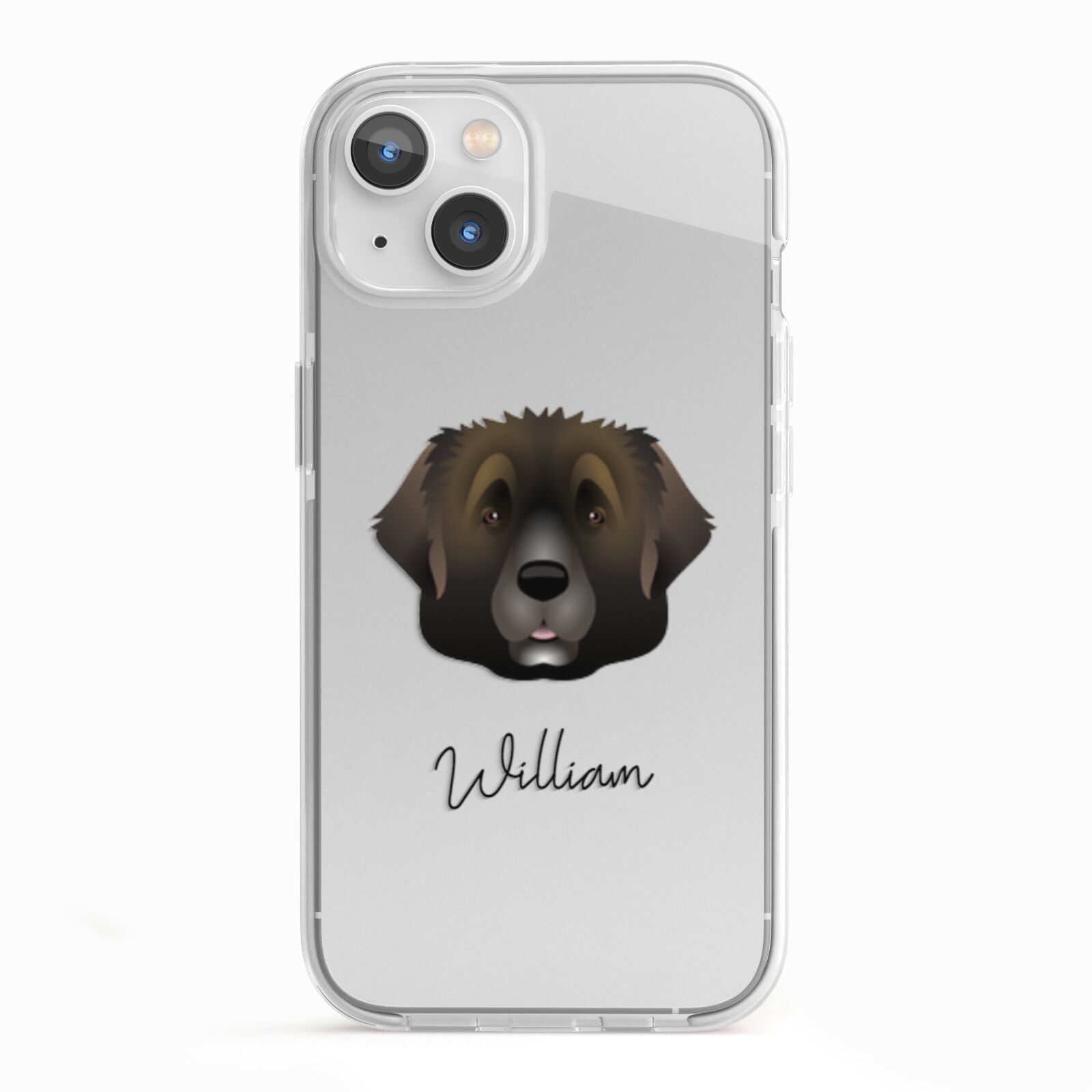 Leonberger Personalised iPhone 13 TPU Impact Case with White Edges