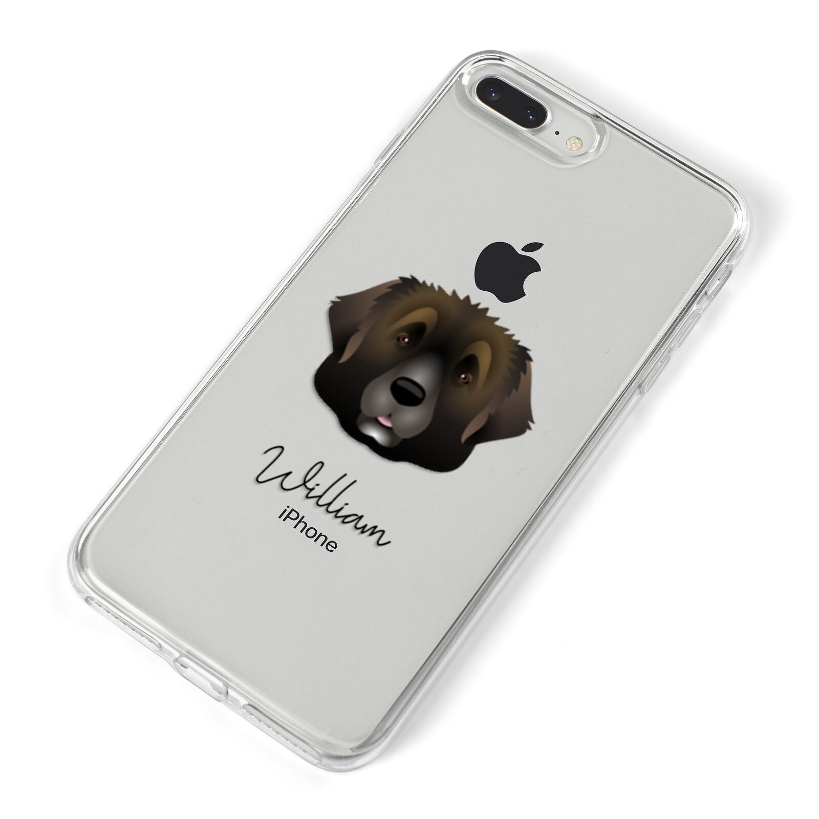 Leonberger Personalised iPhone 8 Plus Bumper Case on Silver iPhone Alternative Image