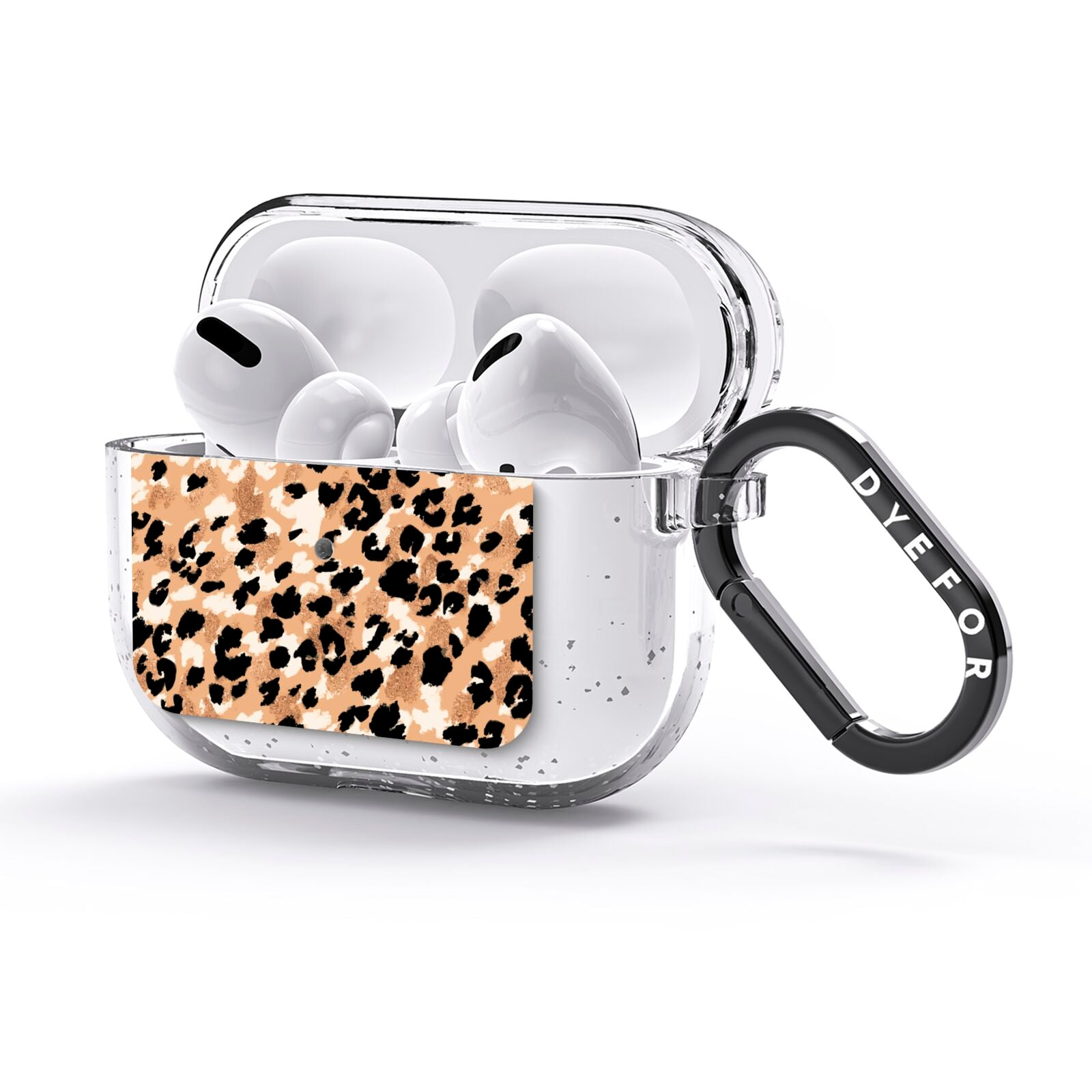 Leopard Print AirPods Glitter Case 3rd Gen Side Image