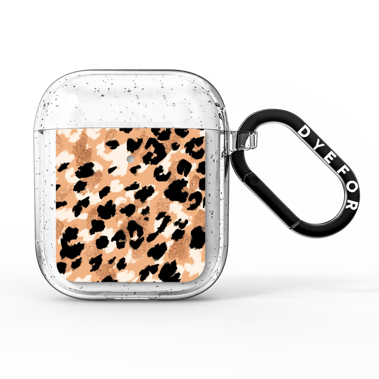 Leopard Print AirPods Glitter Case
