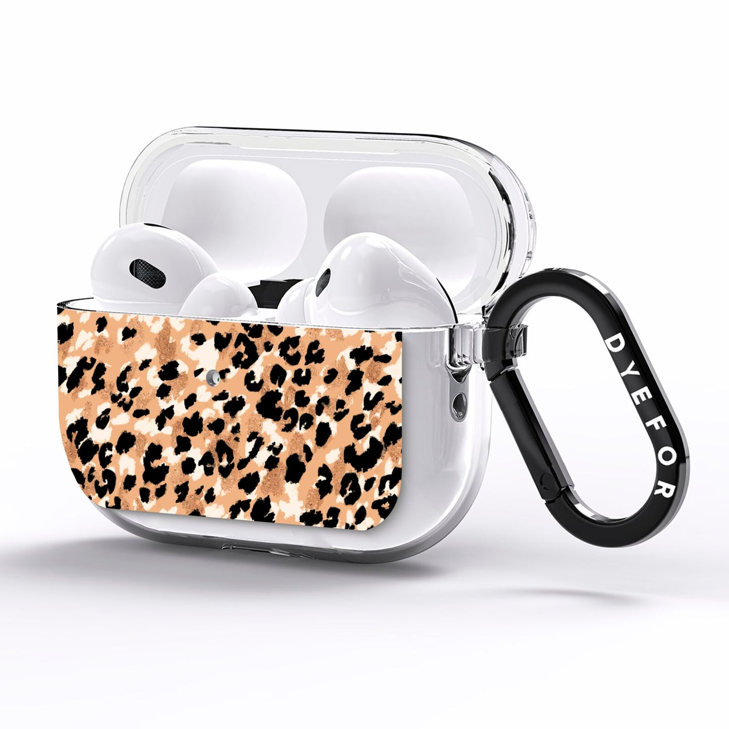 Leopard Print AirPods Pro Clear Case Side Image