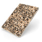 Leopard Print Apple iPad Case on Gold iPad Side View