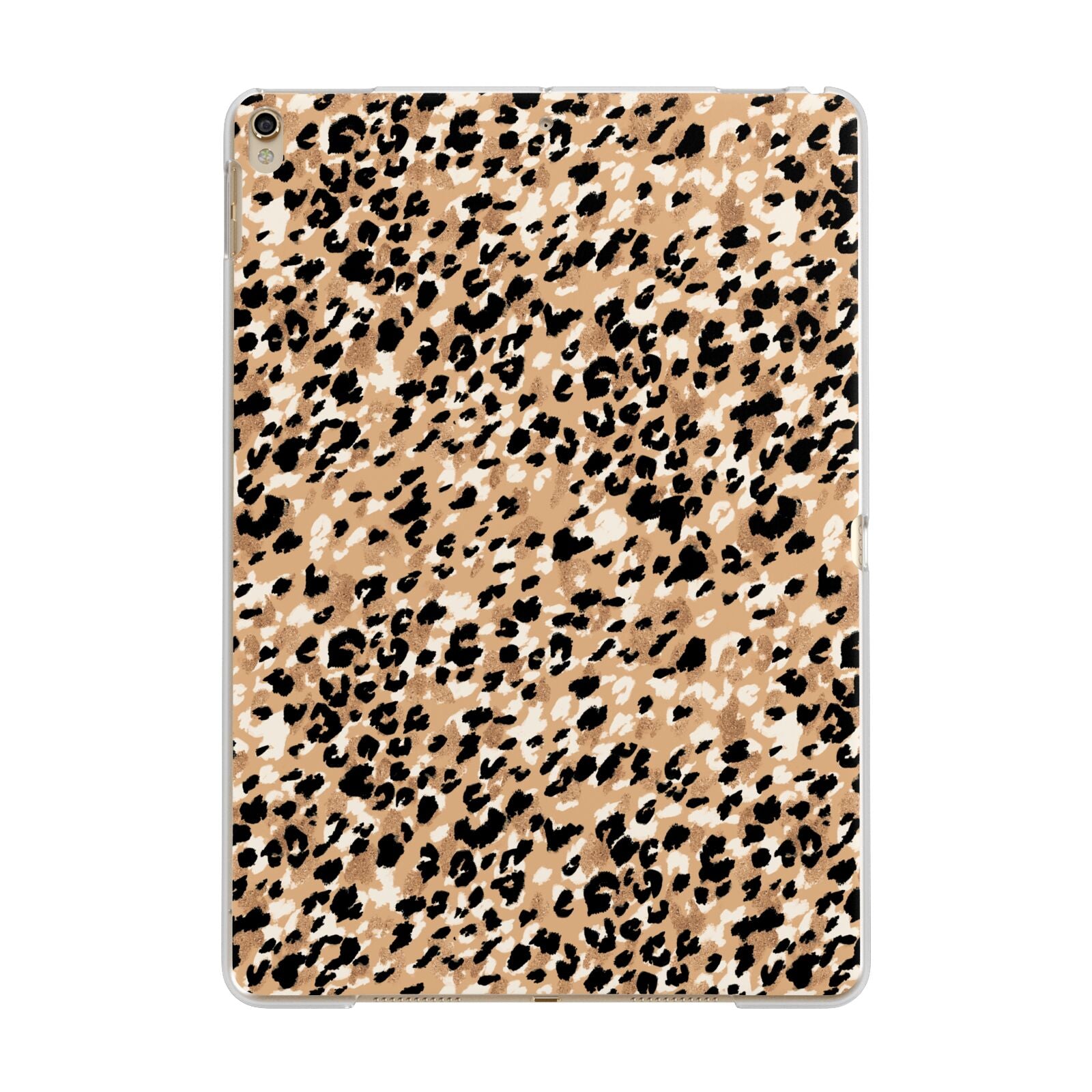 Leopard Print Apple iPad Gold Case