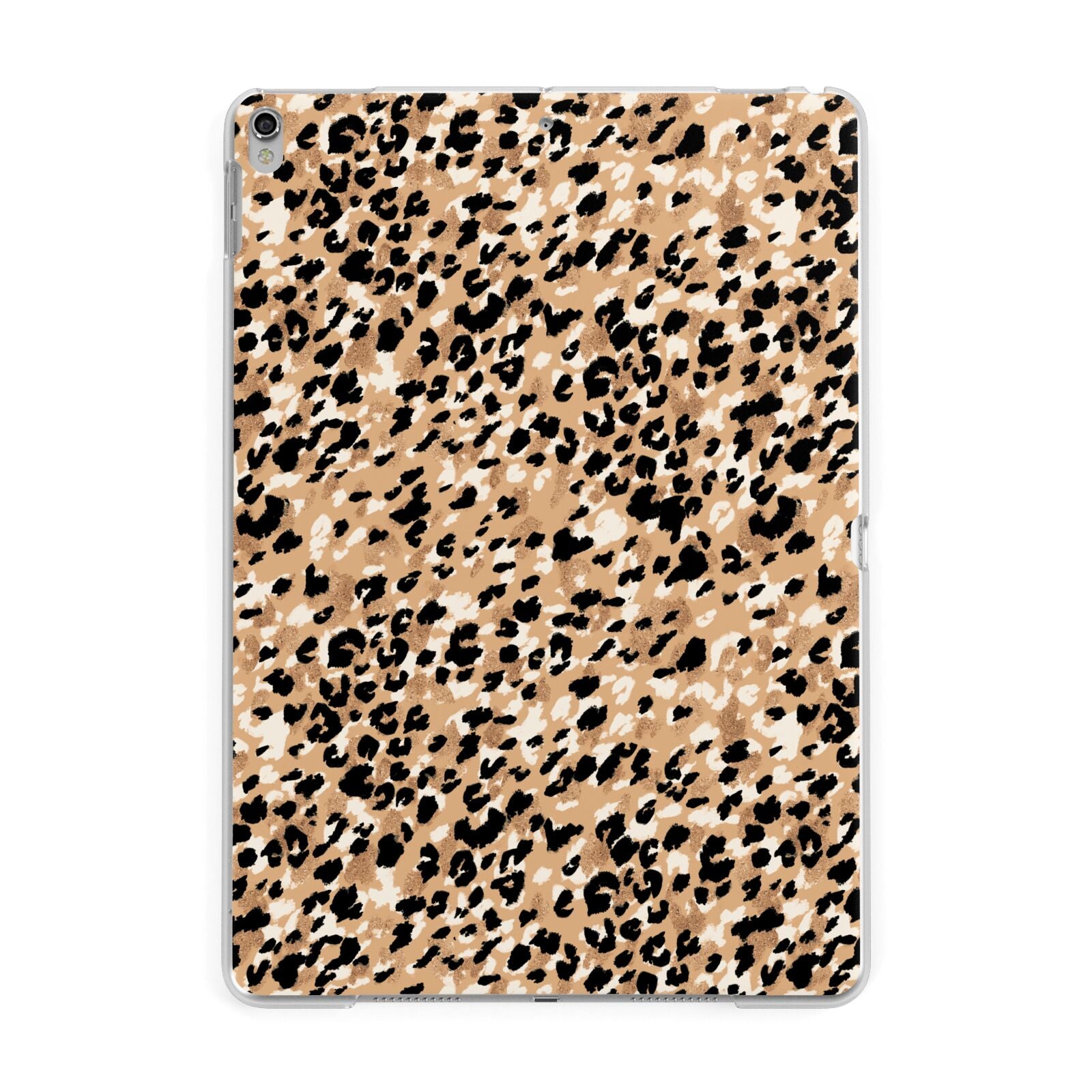 Leopard Print Apple iPad Silver Case