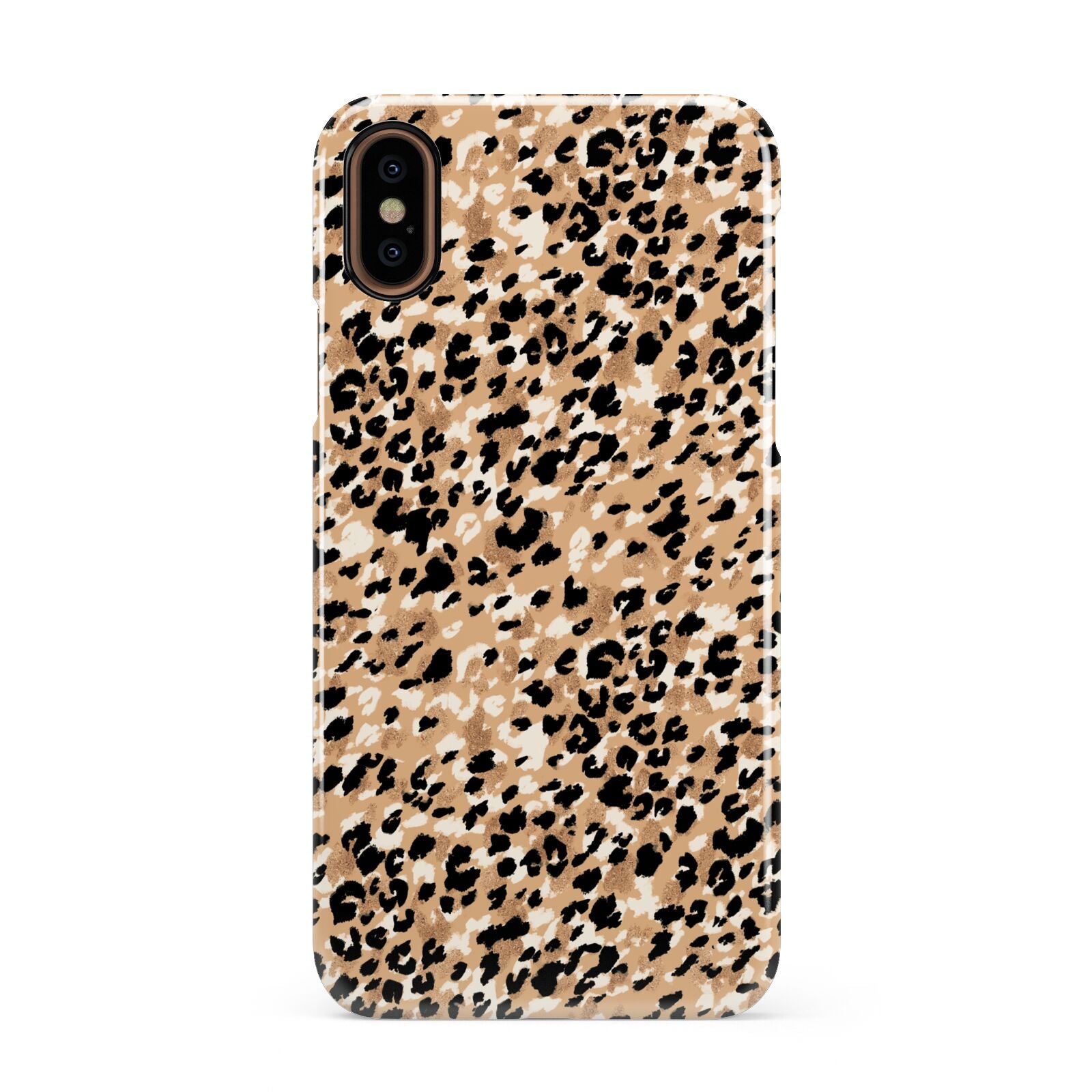 Leopard Print Apple iPhone XS 3D Snap Case