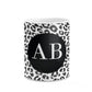 Leopard Print Black and White 10oz Mug Alternative Image 7