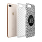 Leopard Print Black and White Apple iPhone 7 8 Plus 3D Tough Case Expanded View
