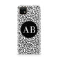 Leopard Print Black and White Huawei Enjoy 20 Phone Case