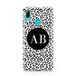 Leopard Print Black and White Huawei P Smart 2019 Case