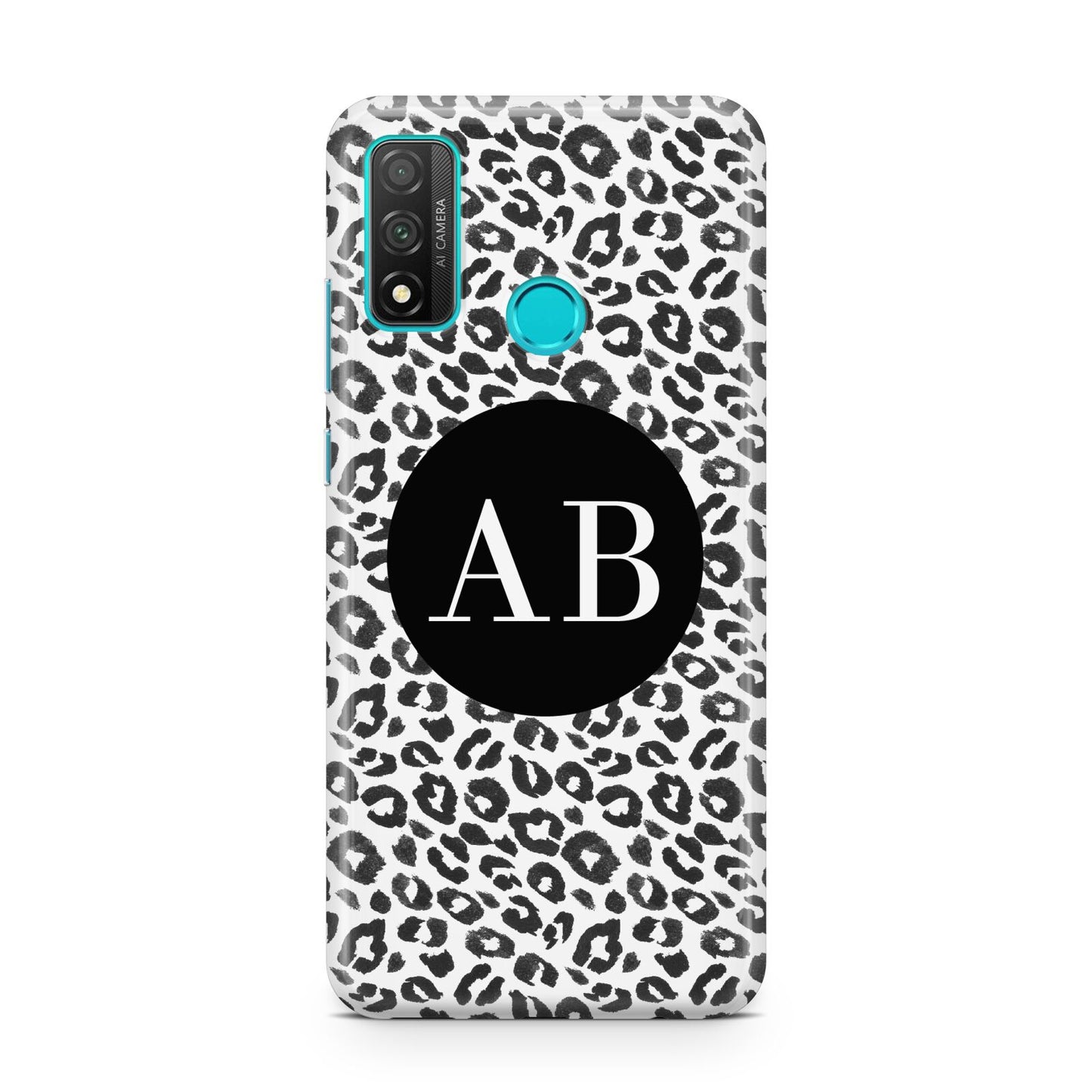 Leopard Print Black and White Huawei P Smart 2020