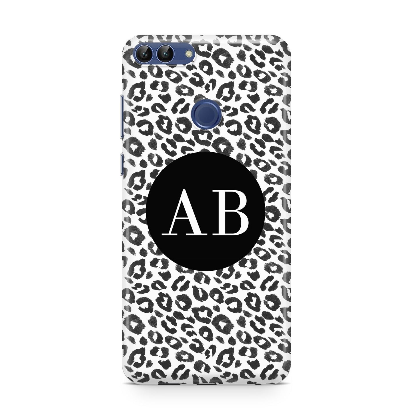 Leopard Print Black and White Huawei P Smart Case