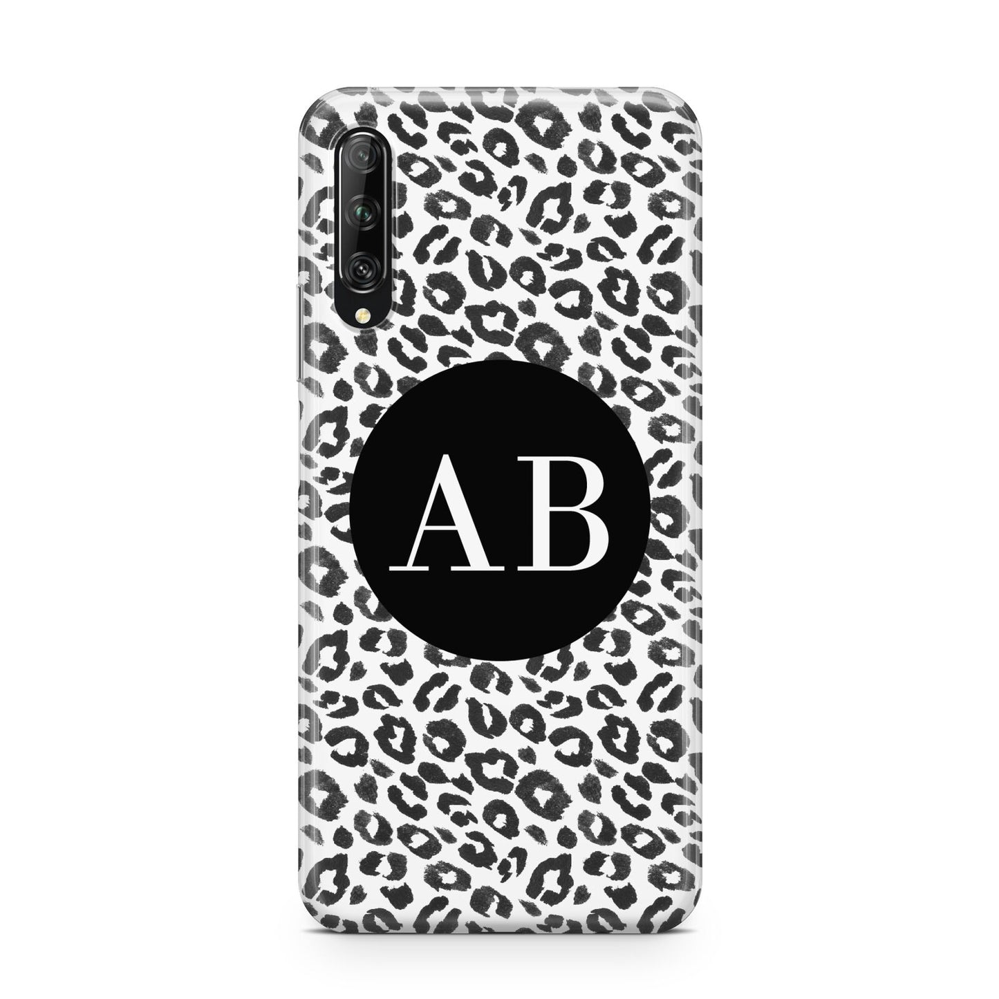 Leopard Print Black and White Huawei P Smart Pro 2019