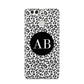 Leopard Print Black and White Huawei P9 Case
