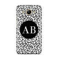 Leopard Print Black and White Huawei Y3 2017
