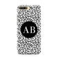 Leopard Print Black and White Huawei Y6 2018