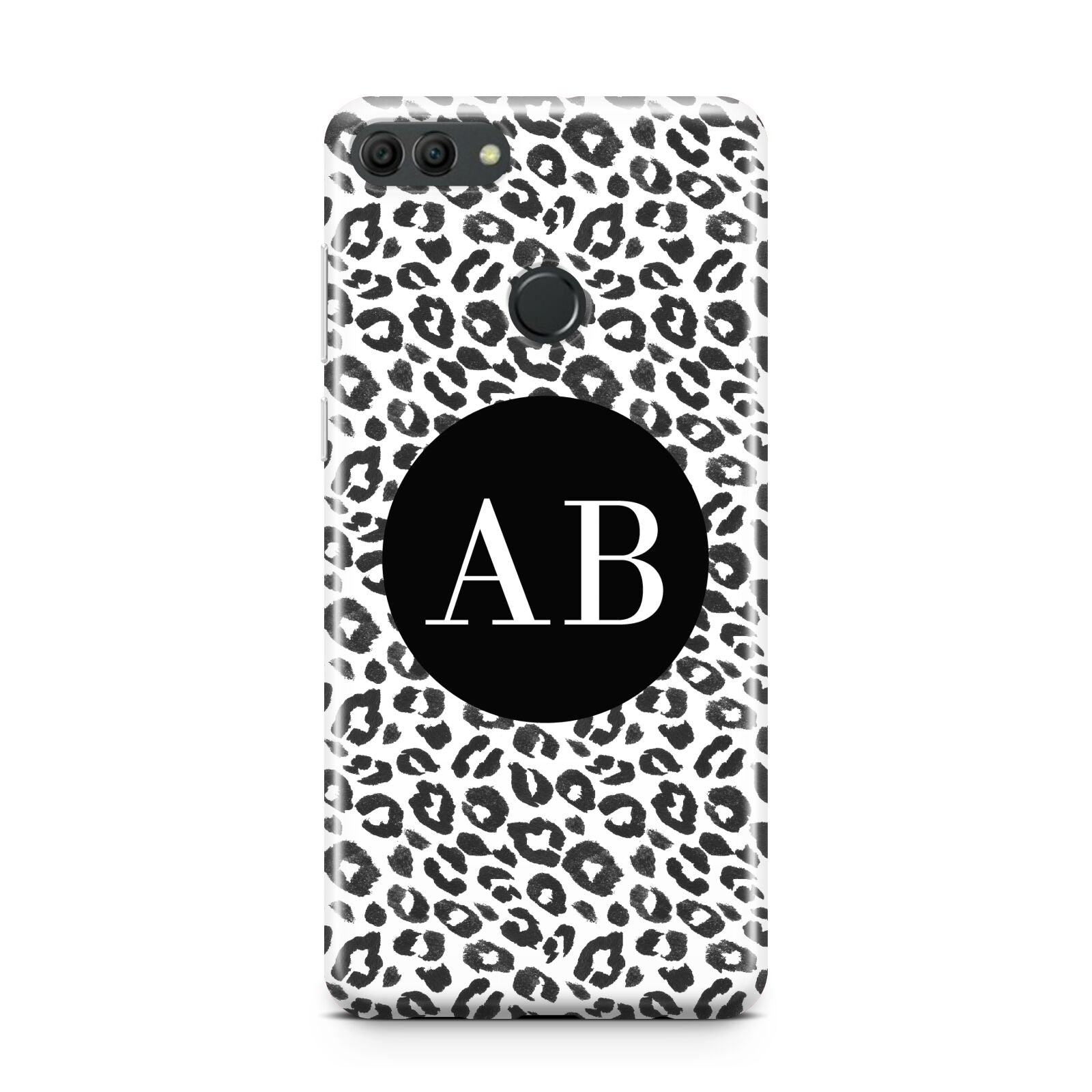 Leopard Print Black and White Huawei Y9 2018